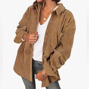 Zenana Outfitters Corduroy Shacket